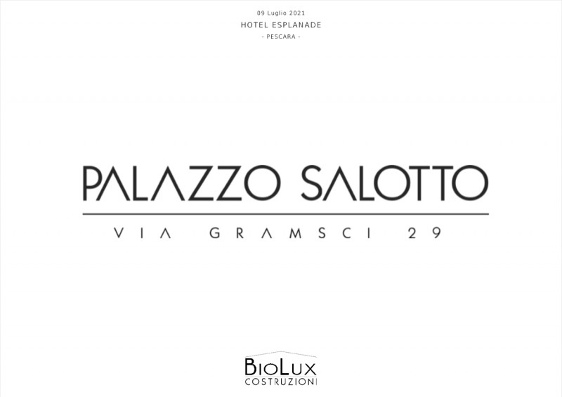 Progetti 2021 - &quot;Palazzo Salotto&quot; - Pescara